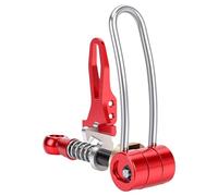 Oreilet Collier de Serrage de Tige de Selle pour Vélo Pliant 3sixty, Goupille de Dégagement Rapide pour Tige de Selle Vélo, Boulon Serrage Tube TigeSelle en Alliage D'aluminium (rouge)
