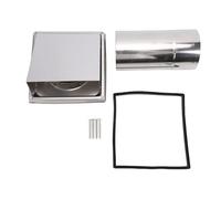 Oreilet Couvercle D'aération de Sèche-linge en Acier Inoxydable 6 Pouces, évent Mural D'Extracteur Externe avec Grille, Sèche-linge de Hotte D'aération Murale Extérieure échappement