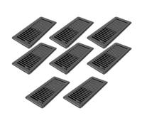 Oreilet Couvercles de Ventilation au Sol, Grille Registre écran | 8 Pièces Couverture Résistante de Registre Plancher D'écran en Métal de 4x10 Pouces pour les évents D'air de Plafond de Mur