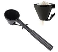 Oreilet Cuillères à Mesurer Coulissantes, Entonnoir à Mesure Anti-déversement, Entonnoir Rechargeable pour Poudre Protéines, café Moulu, Dosettes café, Remplissage Bouteille D'eau