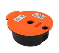 Oreilet Dosette café Réutilisable, Filtre à Capsules café Rechargeable en Acier Inoxydable PP qualité Supérieure avec 4 Couvercles, Brosse et Cuillère, pour Cafetières, Accessoires