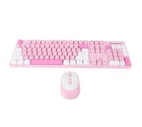 Oreilet Ensemble Clavier et Souris sans Fil, Clavier Compact et Silencieux Rechargeable 2,4 GHz avec 104 Touches, Design Ergonomique, pour Ordinateur Portable, PC de Bureau (Type 1)