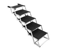 Oreilet Escaliers Chiens pour la Voiture, 5 étapes Grande Rampe Voiture Chiens Pliables, Support jusqu'à 154 Livres, Rampe de D'escalier Portable Non Glisser pour Camions VUS