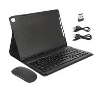 Oreilet Étui au Clavier pour Air3 10.5 ", Pro 10.5", 10,2 "7/8/9, étui de Tablette Intelligente avec Clavier Magnétique Bluetooth Détachable, Souris, Porte-Stylo, Angle Réglable (Black)