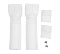 Oreilet Extension Coupe Descendante Gouttière, 2 Set PE Flexible 21 Pouces à 58 Pouces Extension du Tuyau Drainage, Doux Vidange du Bec Gouttière Extender Gutter pour Le Jardin (White)