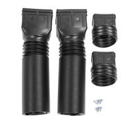 Oreilet Extension Coupe Descendante Gouttière, 2 Set PE Flexible 21 Pouces à 58 Pouces Extension du Tuyau Drainage, Doux Vidange du Bec Gouttière Extender Gutter pour Le Jardin (Black)