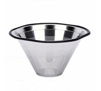 Oreilet Filtre à café Réutilisable pour les Goutteurs Kalita Wave 185, Filtre à café à Cône en D'acier Inoxydable, Verser sur les Filtres à Remplacer les Filtres en Papier