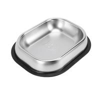 Oreilet Gamelles pour Chiens en Acier Inoxydable, Gamelle en Métal pour Nourriture et Eau Chat Assiette Antidérapante, Bol d'alimentation Animaux Compagnie pour Petits Chiots, Chats (L)