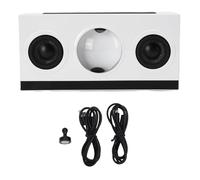 Oreilet Haut-Parleur Ferrofluide, Haut-Parleur Fluide Magnétique Bluetooth avec Basses Puissantes avec Réveil et Lumières LED, Affichage Ferrofluide, Visualiseur Sonore, Décoration (White)