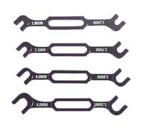 Oreilet Jeu de Clés RC, 8 Tailles 3,0 3,2 3,5 3,7 4,0 5,0 5,5 6,0 Mm en Alliage D'aluminium, écrou de Tendeur, Dissolvant de Rotule, Outil de Réparation Universel (PURPLE)