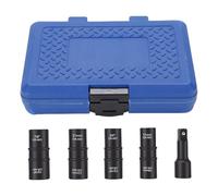 Oreilet Jeu de Douilles à Impact pour écrous de Roue, Douille Double 1/2" pour écrous de Roue, Dimensions Métriques Impériales, avec Rallonge de 3", pour Clés à Chocs, Cliquets