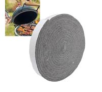 Oreilet Joint Barbecue Haute Température, 14,8 Pieds, Joints de Gril Fumoir avec Une Bonne Adhérence, Ruban d'étanchéité en Feutre Auto-adhésif pour Couvercle Barbecue X XL (Grey)