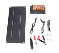 Oreilet Kit Contrôleur de Panneau Solaire 60 W, Panneau Solaire en Silicium Monocristallin avec Contrôleur Adaptatif 12 V 24 V 100 A pour Camping-car, Voiture, Bateau, Lampadaire