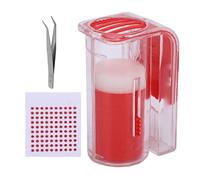 Oreilet Kit de Marquage de Reine des Abeilles, Bouteille de Marqueur de Marquage de Reine Professionnelle avec Autocollant 0-99 Numéro Pincettes, Receveur à un Couple D'apiculture (rouge)