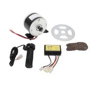 Oreilet Kit de Moteur de Scooter électrique 12 V 250 W, Moteur à Engrenages électrique Haute Vitesse 2750 Tr/min, Contrôleur, Accélérateur, Roue à Chaîne, pour Vélo, Moto, Karts