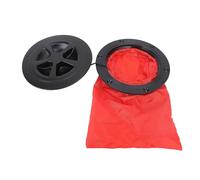 Oreilet Kit de Plaque de Pont de 4 Pouces, Trappe d'accès avec Sac de Rangement, Couvercle de Trappe d'inspection de Pont Marin Robuste pour Gréement de Pêche en Bateau de Kayak (Black)