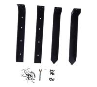 Oreilet Kit Réparation Poteaux Clôture Robuste, 2 Pièces, Ancrage Piquet Sol Fixer Les Poteaux Penchés ou Cassés Réparation Clôture Piquets Inclinés pour Bois 4x4 6x6 Pouces