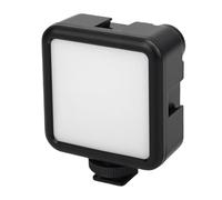 Oreilet Lampe à Selfie pour Caméra d'action, Mini Lumière de Remplissage Vidéo LED 5600 K avec 3 Supports de Griffe Froide et Base de Griffe, Lumières D'enregistrement Selfie Vlog