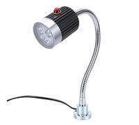 Oreilet Lampe de Travail LED Magnétique, 5 W 1500 Lm 6500 K avec Col de Cygne Flexible de 50 Cm, Lampe D'atelier pour établi, Tour, Machine à Coudre, Gril, Perceuse éclairage Presse (Prise UE)