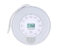Oreilet Lecteur CD Portable Mis à Niveau, BT 2000mah Lecteur CD Anti-Skip Rechargeable avec Haut-Parleur intégré et AUX/USB Pris en Charge pour la Voiture à Domicile MP3 (White)