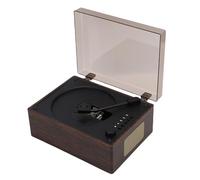 Oreilet Lecteur CD Rétro Portable, Lecteur Musique CD Vintage BT5.1 avec Double Haut-Parleur et Casque, Prise en Charge clé USB, Entrée AUX pour la Décoration Maison et Voiture (Marron foncé)