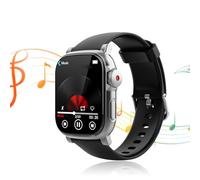 Oreilet Lecteur MP3 Portable avec BT 5.4, Lecteur Musique avec écran Tactile et Bracelet & Haut-Parleur & Enregistreur Vocal & Tracker d'activité Intégrés, Montre Intelligente (32G)