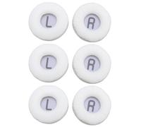 Oreilet Lot de 6 Coussinets d'oreille en Mousse à Mémoire de Forme épaisse en Cuir protéiné pour Casque Tune 600BTNC 660NC 510BT T450BT T500BT (White)