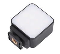 Oreilet Lumière de Caméra LED 3000-6500K Lampe en Panneau Dimmable, Lumières Vidéo avec Support de Chaussure Froide et Trou de Vis 1/4, de Remplissage Magnétique pour Poche 3 Caméra d'action, Noir