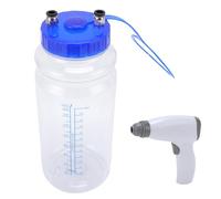 Oreilet Machine de Traite de Vache, Tranceur Chèvre électrique avec Récipient Lait 2L, Trayon de Silicone à Puissance D'aspiration à 5 étapes, Pompe Traite Portable pour Bétail Chèvre