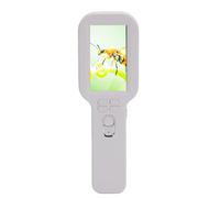 Oreilet Microscope Numérique Portable, Loupe Numérique Portative 5X-500X avec Double Objectif, écran HD de 3,0 Pouces, Loupe de Poche pour Microscope Marco pour L'observation (White)