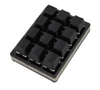 Oreilet Mini Clavier de Jeu RVB à 12 Touches, Clavier Mécanique Macro Filaire USB C, Interrupteur Rouge, Raccourci Clavier de Jeu personnalisé, Clavier PC pour Jeu de Travail de Bureau