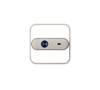 Oreilet Mini Projecteur Intelligent Blanc, Projecteur Intelligent Portable Natif 1080P, Décodage 4K Rotatif à 180 ° avec Mise au Point Automatique pour Une Utilisation en Extérieur (Prise UE)