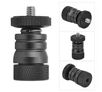 Oreilet Mini Rotule, Rotule à Plaque, Adaptateur de Montage de Caméra à Tête de Trépied Portable avec Vis de 1/4 de Pouce, pour Caméscope de Caméra de Moniteur (Black)