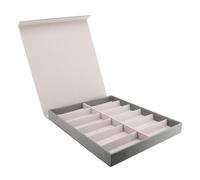 Oreilet Organisateur de Lunettes Soleil, Vitrine Lunettes à 12 Emplacements avec Couvercle, Boîte Collecte Lunettes, étui Rangement pour Lunettes Soleil, étui pour Montres à Bijoux