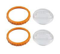 Oreilet P07018 Écrou Orange avec Couvercle Transparent P07019 | Couvercle de Pompe de Filtre à Sable de Piscine en Plastique PVC, Accessoire de Remplacement