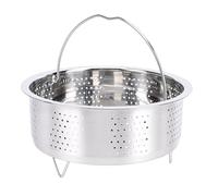 Oreilet Panier Vapeur, Insert de Cuisson Vapeur en Acier Inoxydable pour Casserole Autocuiseur, Panier pour Cuiseur à Riz et Légumes avec Poignée, pour Légumes, Poissons, Fruits Mer (13,8 cm)