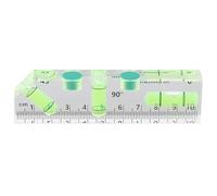Oreilet Petit Niveau de Bulle Acrylique, Niveau de Poche Magnétique Transparent avec 45 90 180 Degrés Bulles, Outil de Suspension pour la Construction