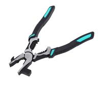 Oreilet Pince à Clôture, Pince Multifonctionnelle avec Arrache-clou, Tête de Marteau, Poignée Ergonomique, à Dénuder les Fils, Outil Multi-clôture pour la Construction