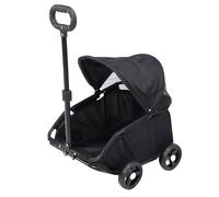 Oreilet Porte-Animaux de Compagnie Pliable Légère pour Petits Chiens et Chats, Chariot pour Animaux de Compagnie de Chien Extérieur avec Canopée Sunshade, Voyage de Jogging de Chat (Black)