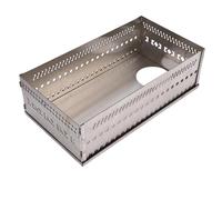 Oreilet Porte-Pierre de Sauna, Panier de Pierres de Sauna, Porte-Cage en Acier Inoxydable Portable, Poêles de Cage en Acier Inoxydable Roches pour Les Poêles de Sauna à Bois (SL 375)
