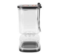 Oreilet Pot à Cornichons Plastique avec Passoire, Récipient Jus Cornichon Sablier 1000 Ml Stockage des Aliments Séparateur Jus Cornichons Hermétique L'humide du Sec pour aux Olives