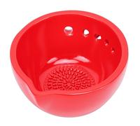 Oreilet Râpe à Ail et Bol à Herbes Faits à la Main Bol à Dénuder les Herbes et le Gingembre en Céramique avec 5 Trous, Bols Râper le Gingembre Porcelaine, Outil Préparation Cuisine