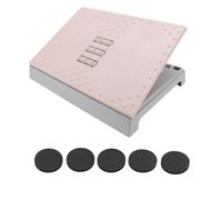 Oreilet Repos pour les Pieds pour le Bureau au Travail, Réglable à la Hauteur Sous Repose-pieds avec Rouleaux de Massage, Tabourets de Pied Ergonomiques Reste pour la Jambe (PINK)