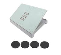 Oreilet Représentation Repose-pieds, Repos au Pied Ergonomique Réglable Hauteur avec 5 Réglages Hauteur et Texture Massage, Tabouret Pied Antidérapant pour la Maison Bureau D'avion (GREEN)