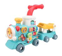 Oreilet Ride on Push, Ride on Push Toy Baby Walker avec Blocs de Forme Assortie et Mode Vapeur, Marcheur d'apprentissage pour Tout-Petits pour Garçons Filles Enfants