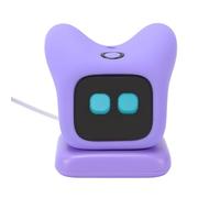 Oreilet Robot Interactif pour Animaux Compagnie avec IA, Reconnaissance émotions, Jouet Compagnon d'apprentissage à Commande Vocale avec Charge Magnétiqu, pour Enfants 6 Ans et Plus (Purple)