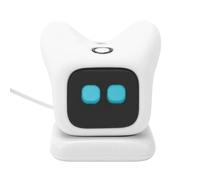 Oreilet Robot Interactif pour Animaux Compagnie avec IA, Reconnaissance émotions, Jouet Compagnon d'apprentissage à Commande Vocale avec Charge Magnétiqu, pour Enfants 6 Ans et Plus (White)