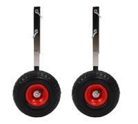 Oreilet Roues de Lancement de Bateau Gonflable de 10 Pouces, Kit de Roues Dolly Wheels Lanceur de Bateaux Amovibles, Chargement Maximum de 600 LB, pour Dériver