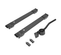 Oreilet Rouleaux D'appareil Lourd, Réglable de 17,7 à 27,5 Pouces Rouleau D'appareil Extensible, Meubles Sliders Lift Mover Tool for Washing Machine Dryer Refrigerators (Roue directionnelle Noire +