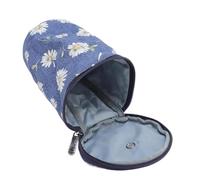 Oreilet Sac de Rangement de Fil Portable, Sac Fourre-tout Rond à Tricoter, Petit Seau de Voyage, étui de Rangement au Crochet pour le Crochet, les Travaux Manuels en Déplacement (Tissu Oxford 600D 3)